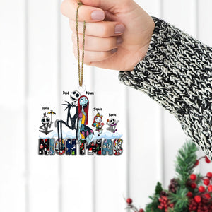 Family Horror Christmas personalized acrylic ornament