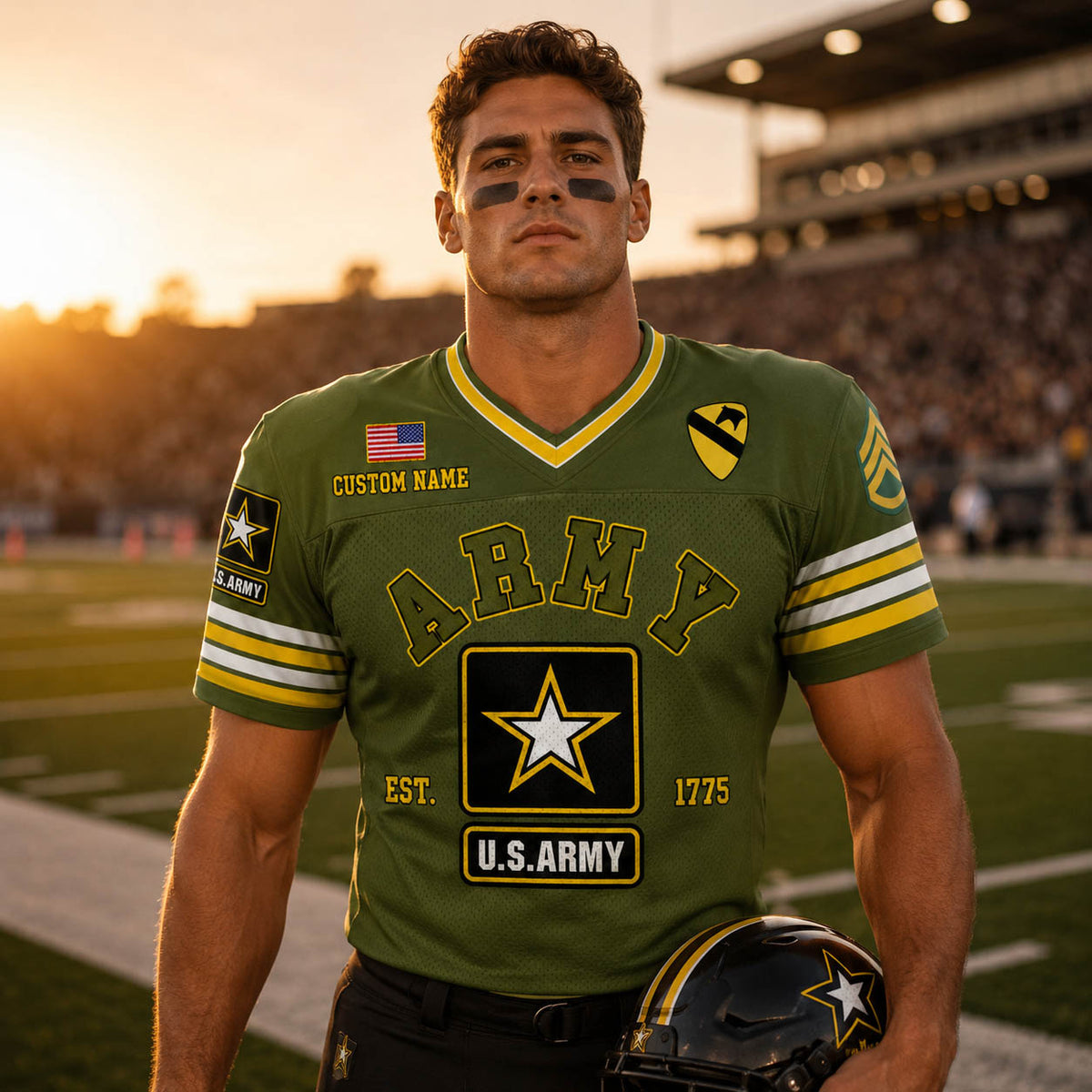 US Military Football Jersey