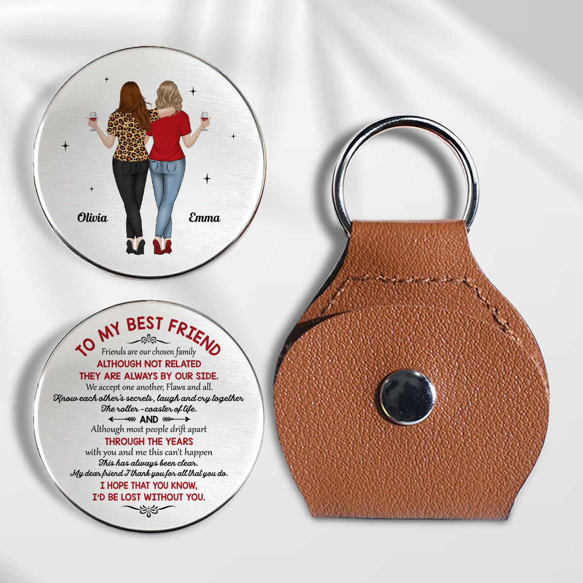 Chosen Family Forever - Personalized Pocket Hug - Christmas Gift For Best Friend