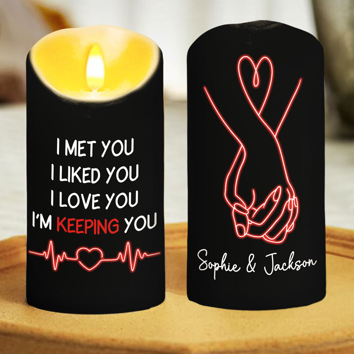 Keeping You - Personalized LED Candle