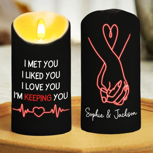 Keeping You - Personalized LED Candle