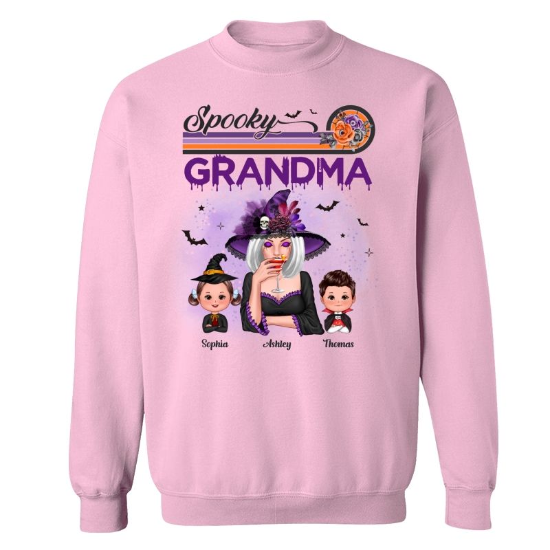 Spooky Grandma Mom Halloween Retro - mockup 4