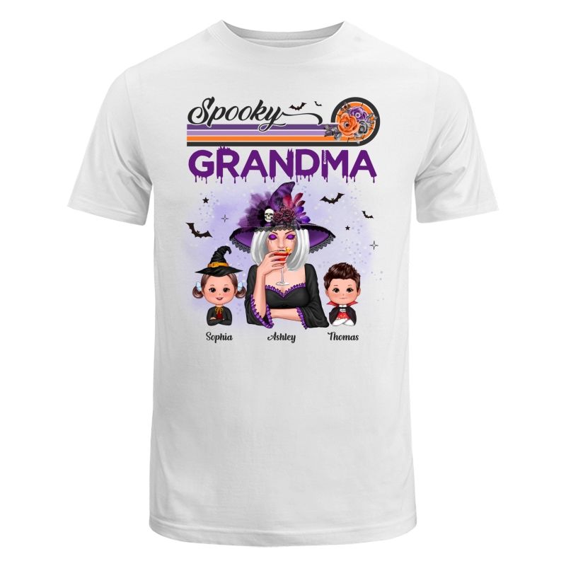 Spooky Grandma Mom Halloween Retro - mockup 3