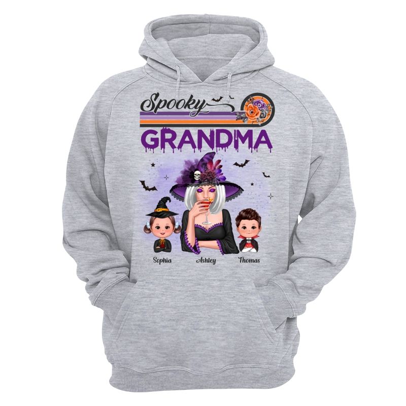 Spooky Grandma Mom Halloween Retro - mockup 11