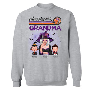 Spooky Grandma Mom Halloween Retro - mockup 2