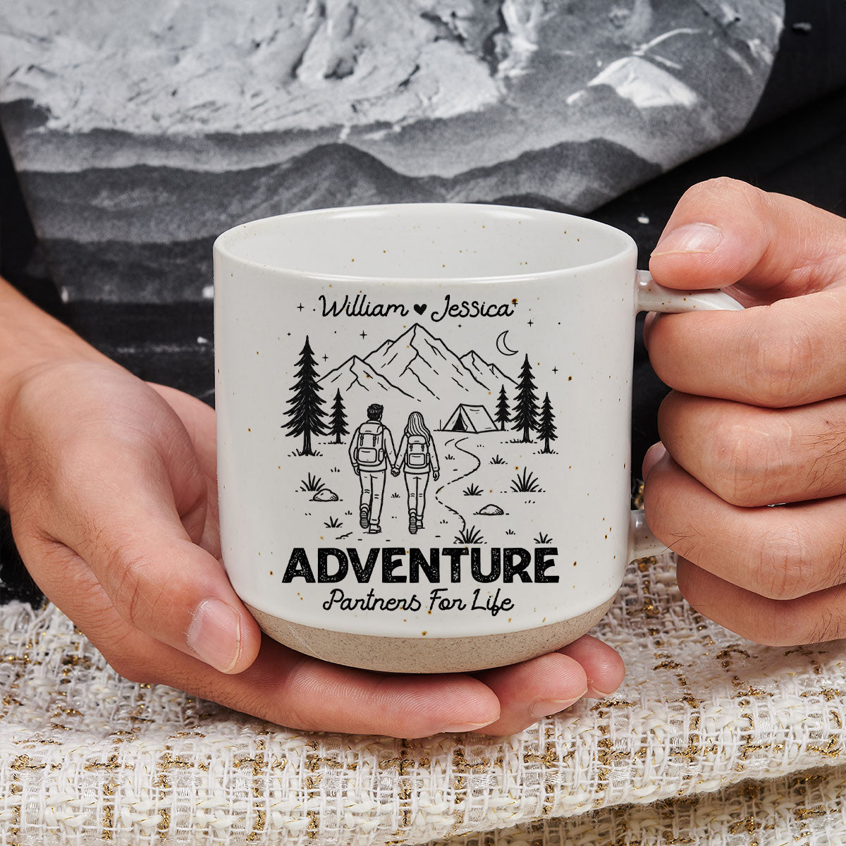 Forever Adventure Partners - Personalized Pottery Mug
