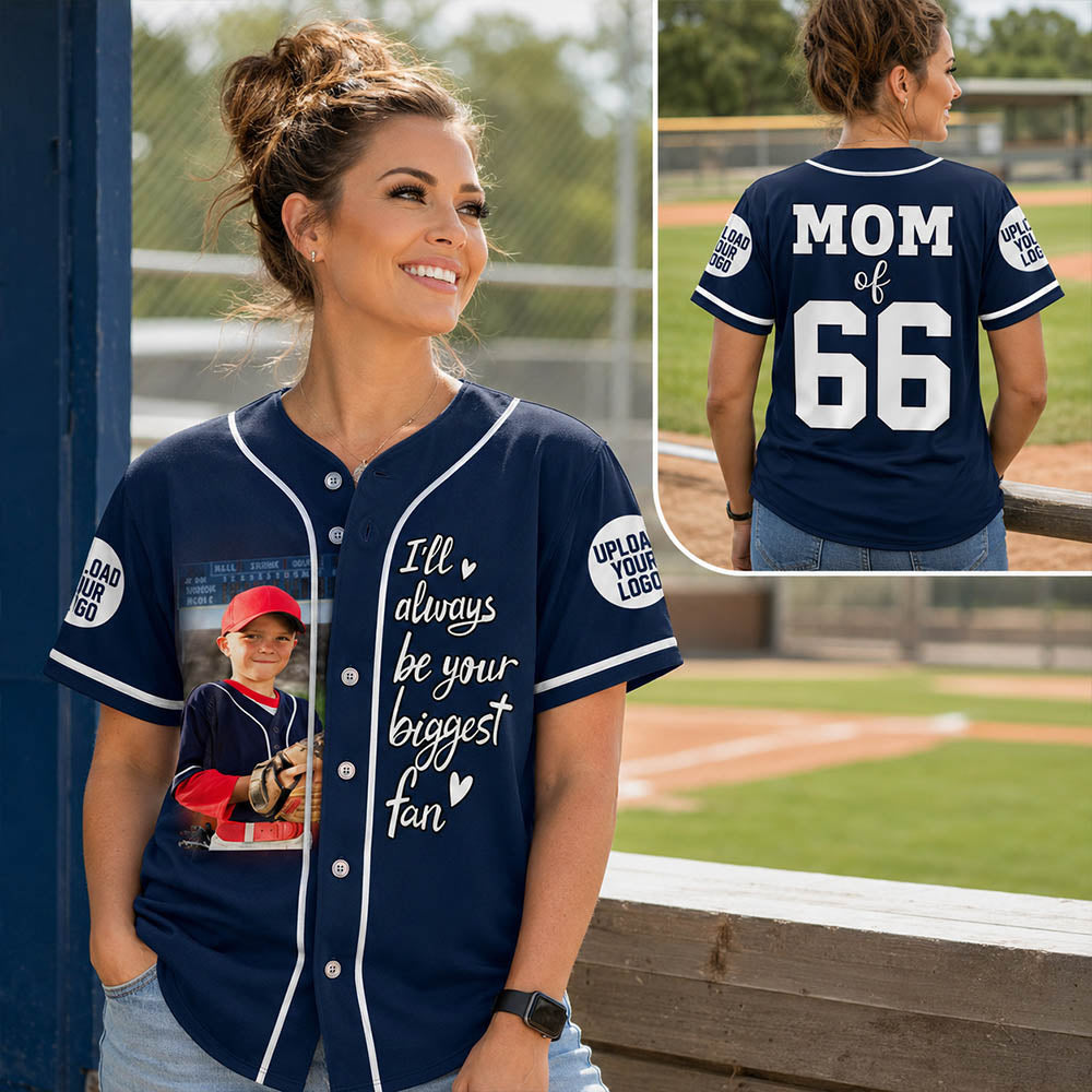 Custom Photo Baseball Game Day Baseball Jersey Gift For Baseball Lovers - Personalized Gift For Baseball Player K1702