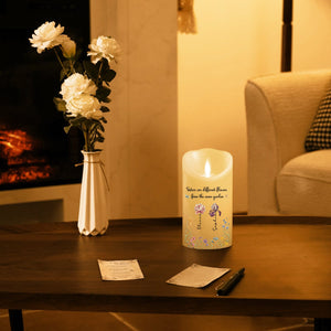 Flowers Friends - Personalized LED Candle