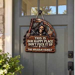 Respect The Vibe Or Leave wood sign