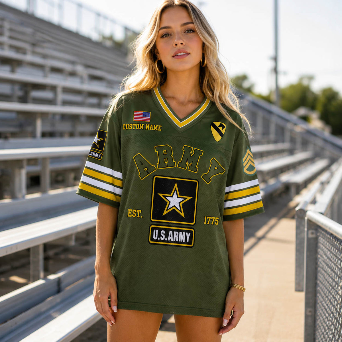 US Military Football Jersey