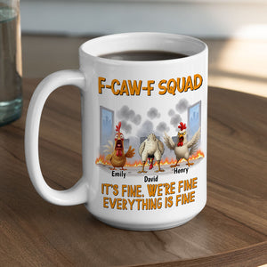 F-caw-f Fine personalized coffee mug