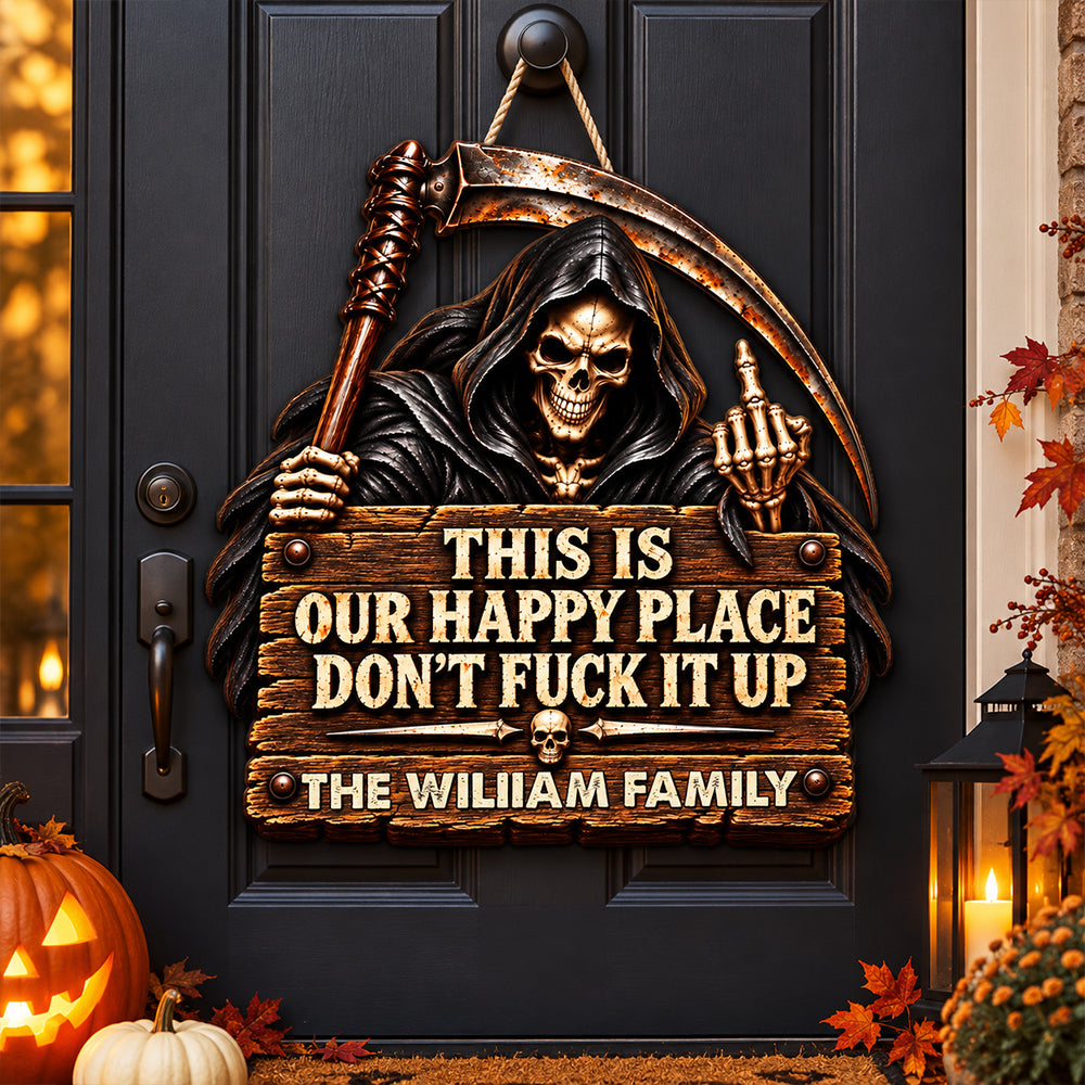 Respect The Vibe Or Leave wood sign