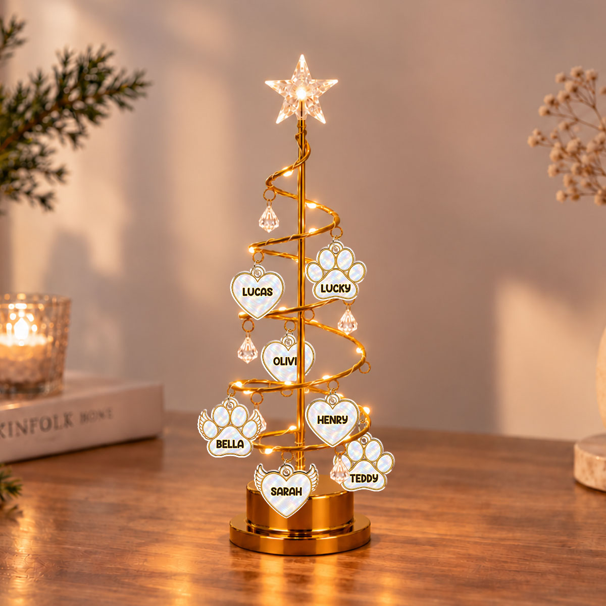 Family Together LED tree lights decor
