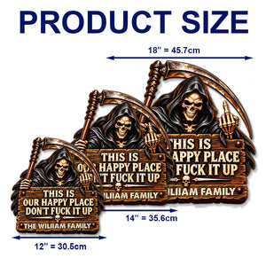 Wood sign size chart