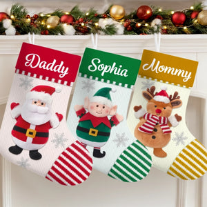 Meet The Festive Five personalized Christmas stocking