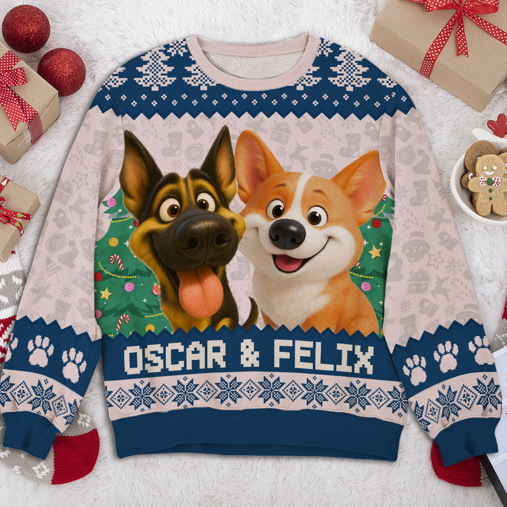 Santa Is Coming - Personalized All-Over-Print Sweatshirt