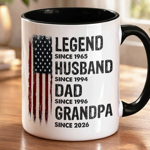 Proud Dad Strong Legacy personalized accent mug - 1