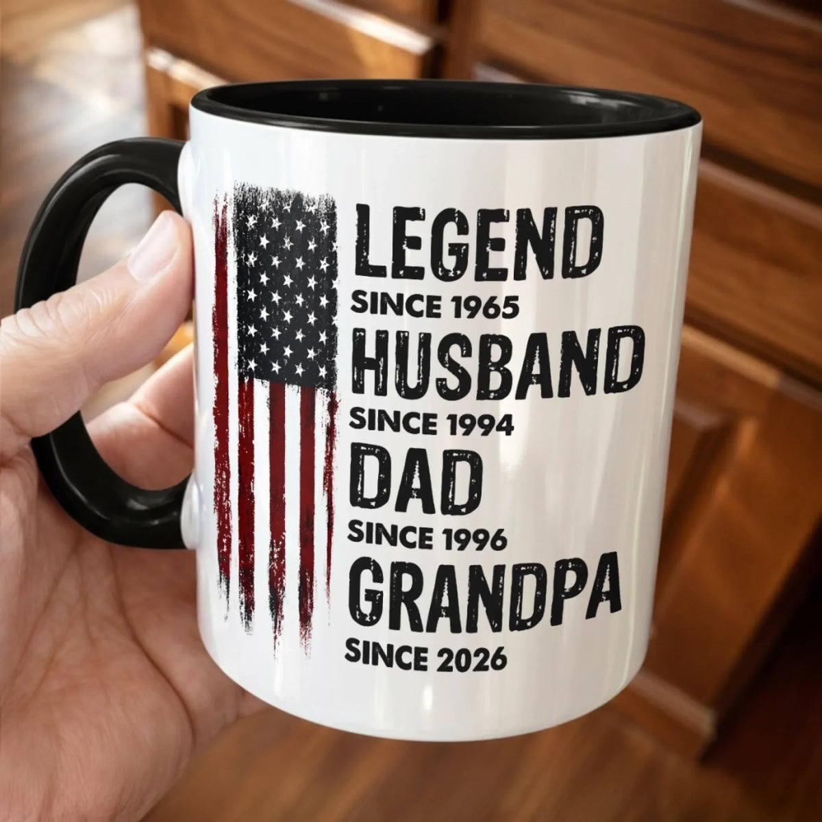 Proud Dad Strong Legacy personalized accent mug - 2