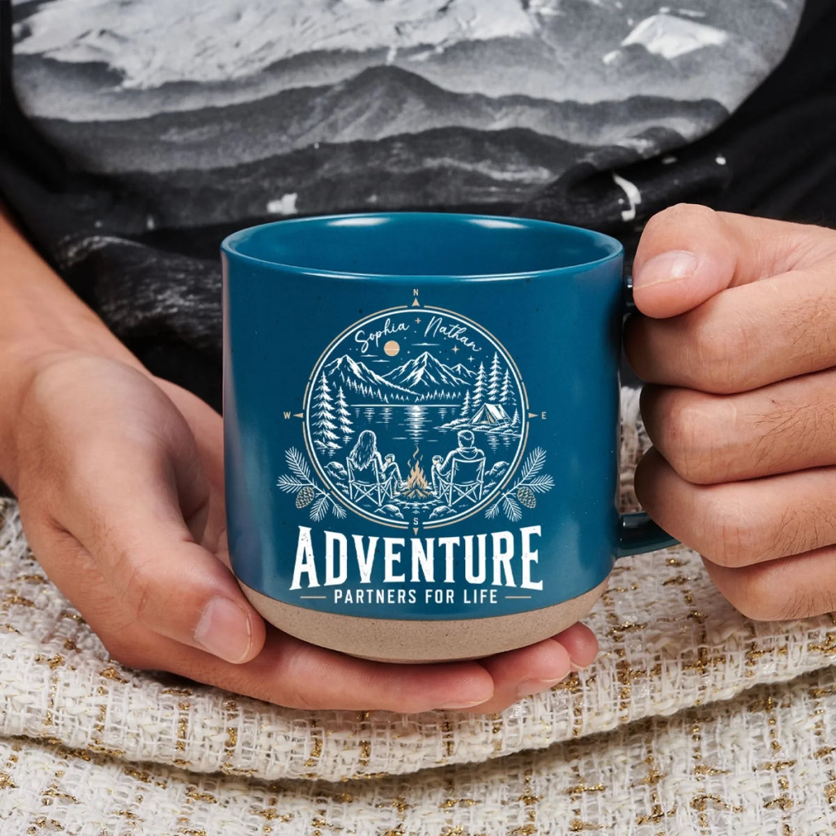 Adventure Is Better Together - Personalized Pottery Mug