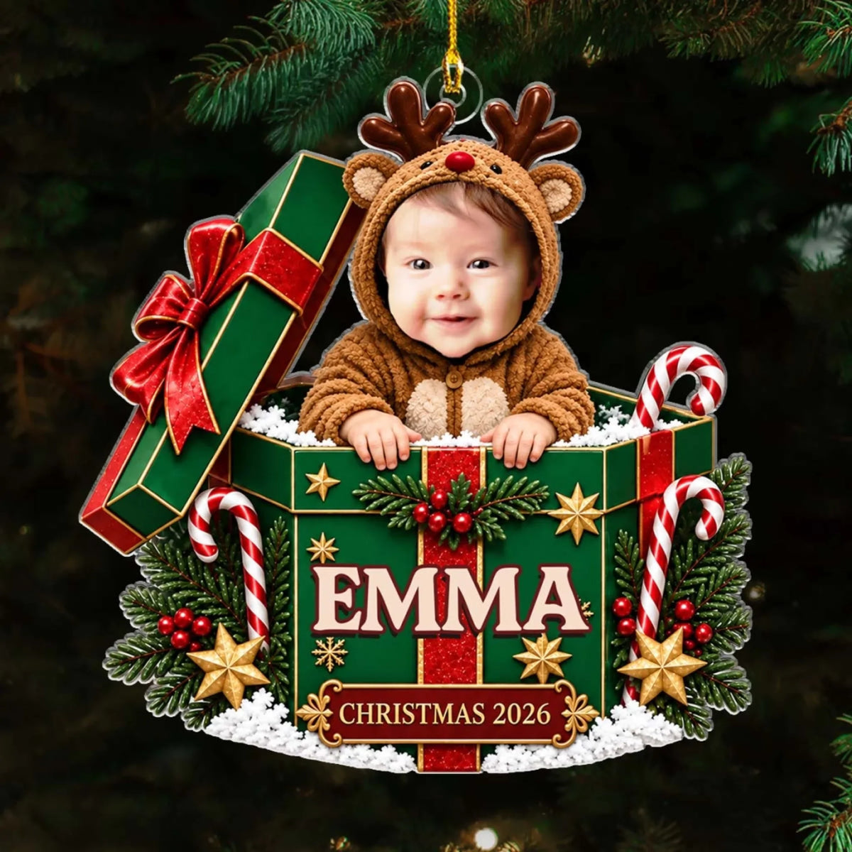 Little Hands Big Love acrylic ornament