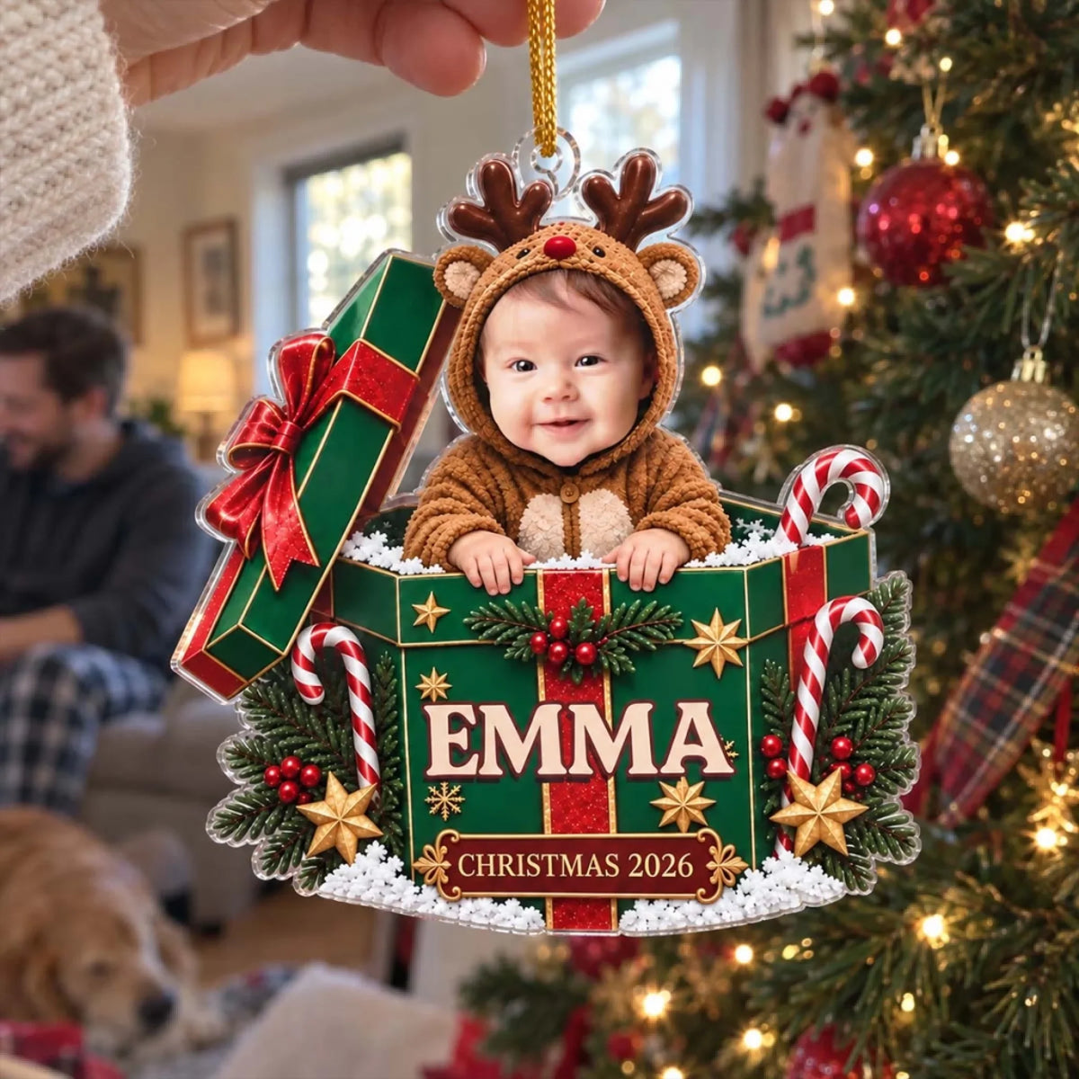Little Hands Big Love acrylic ornament
