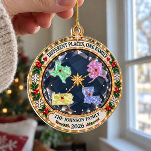 Love Keeps Us Close acrylic ornament