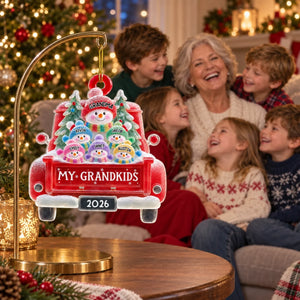 Grandmas Christmas Ride acrylic ornament