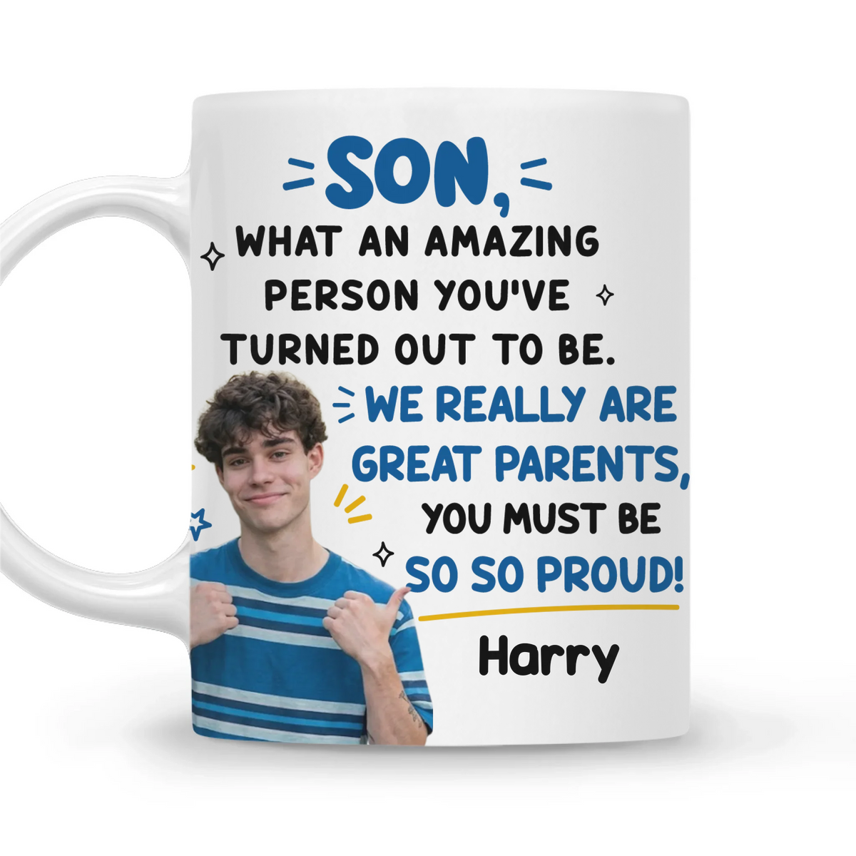 We Really Are Great Parents personalized photo mug 11oz