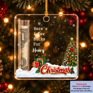 Christmas Blessing cash gift ornament preview