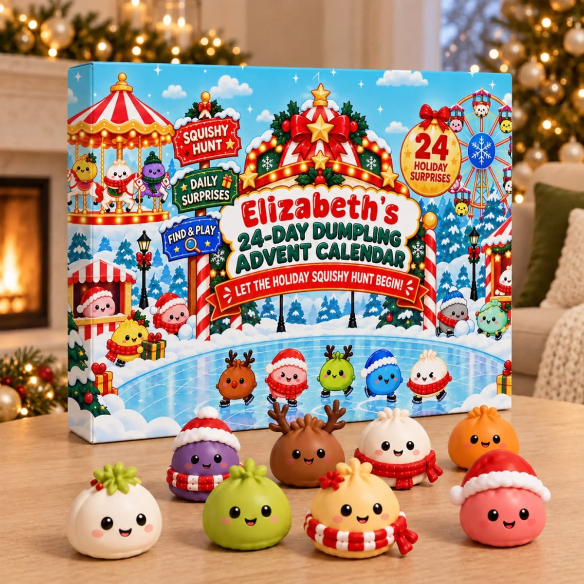 Holiday Squishy Hunt - Personalized Advent Calendar