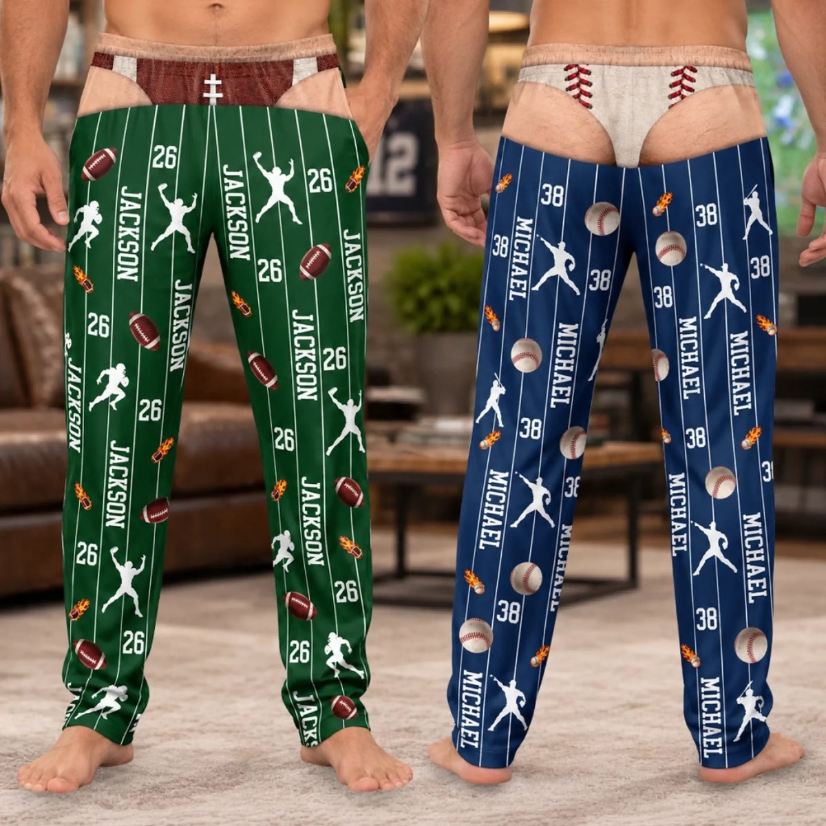 Chilling Like A True Champion - Personalized Pajama Pants