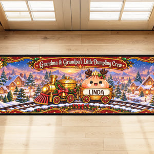 Christmas Dumpling Family - Personalized Runner Rug preview