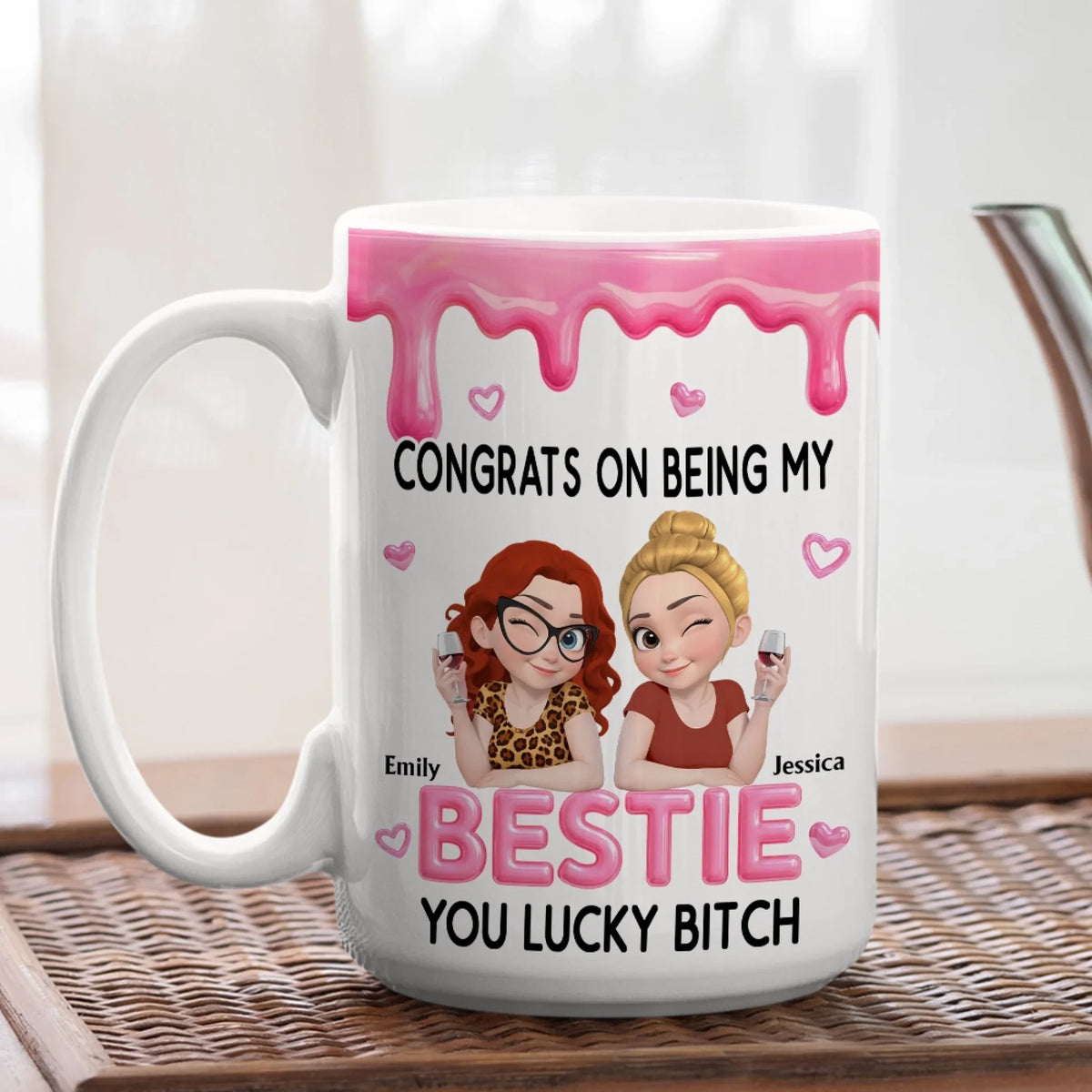 Congrats My Sister personalized coffee mug