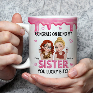 Congrats My Sister personalized coffee mug