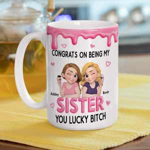 Congrats My Sister personalized coffee mug