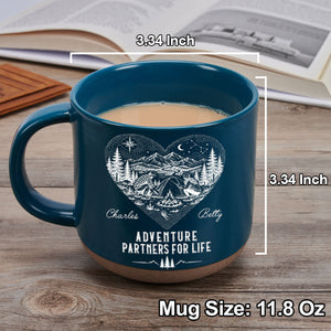 Our Story Is One Big Adventure - Personalized Pottery Mug