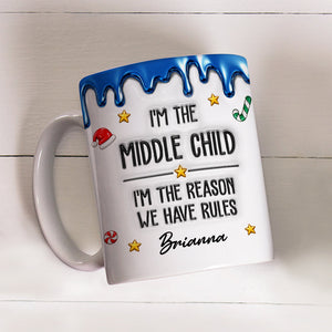 Different Ages Same Family Chaos - Personalized 3D Inflated Effect Mug