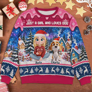 Christmas Dog Mom Era - Personalized All-Over-Print Sweatshirt