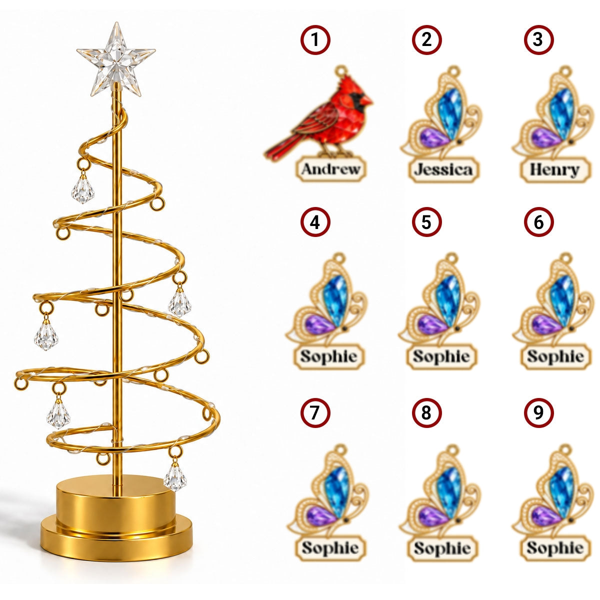 LED tree lights 9 names