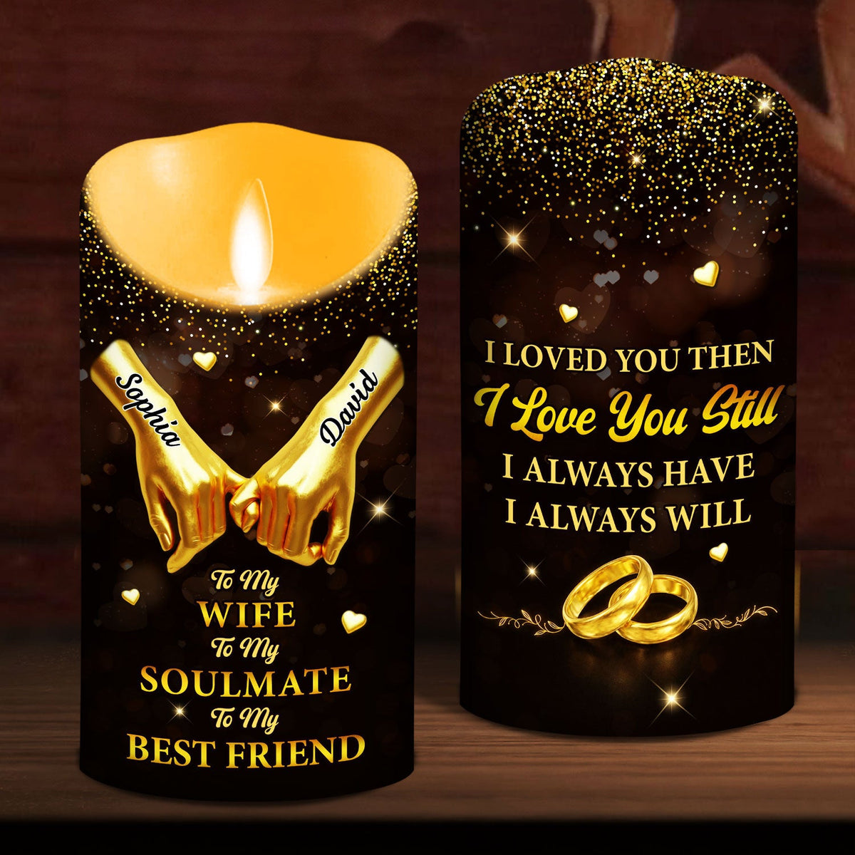 To My Wife I Love You Still - Personalized LED Candle