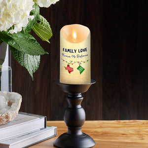 Family Love Knows No Distance personalized LED candle - view 4