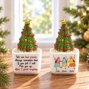 Pick You Up Personalized Glass Christmas Tree