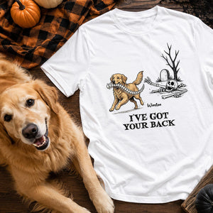 I've Got Your Back Custom Photo Dog Stealing Backbone - Personalized Shirt - Funny Halloween Costume For Dog Lovers