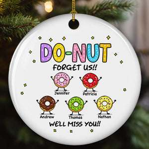 Donut Forget Us - Personalized Ceramic Ornament