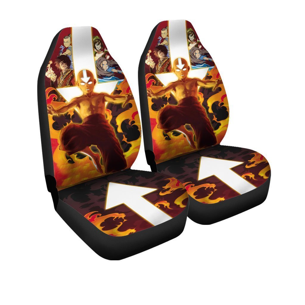 Aang Car Seat Covers Custom Avatar: The Last Airbender Anime Car Accessories