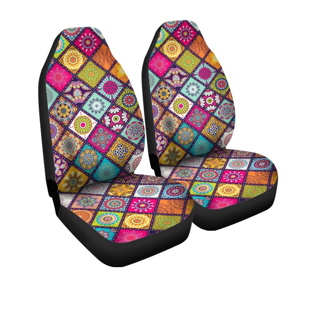 Abstract Needlepoint Car Seat Covers Custom Car Accessories