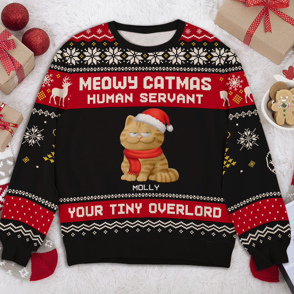 You Servant - Personalized All-Over-Print Sweatshirt - Christmas Gift For Mom, Dad