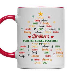 Our Bond Grows With Time - Personalized Accent Mug - Red