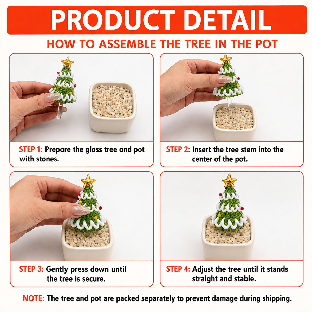 Glass Christmas Tree Product Detail