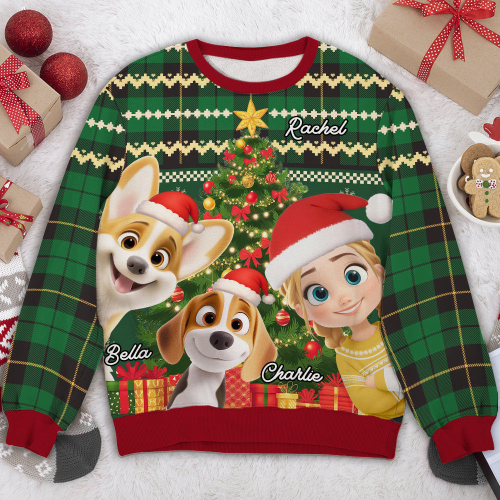 Me And My Dog Corner - Personalized All-Over-Print Sweatshirt